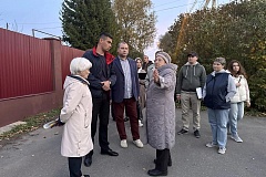 Владимир Сохацкий провел обход территории в деревне Девятское